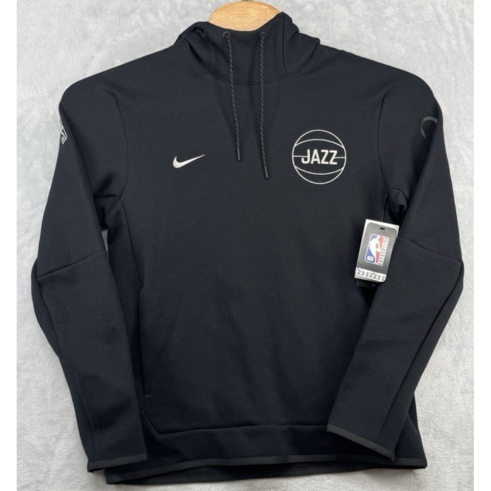 Nike Utah Jazz NBA Engineered Team Issued Hoodie Black Men's Size MT Tall NWT